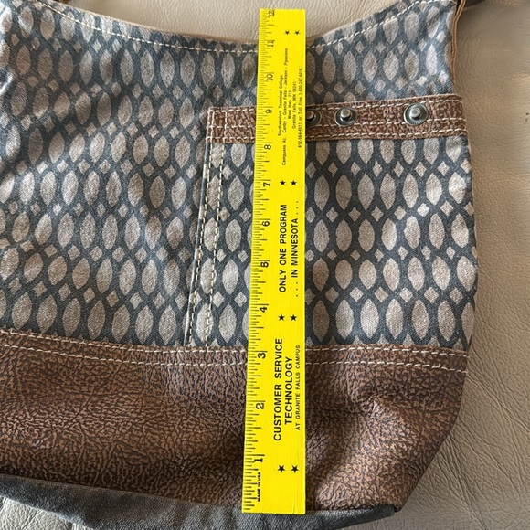 Myra Shoulder / Crossbody Bag mixed media boho - Picture 3 of 11